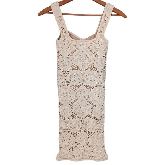 Intimately Free People Lace Dress XS Medallion Bodycon Coquette Siren Vamp Sexy - Picture 12 of 16